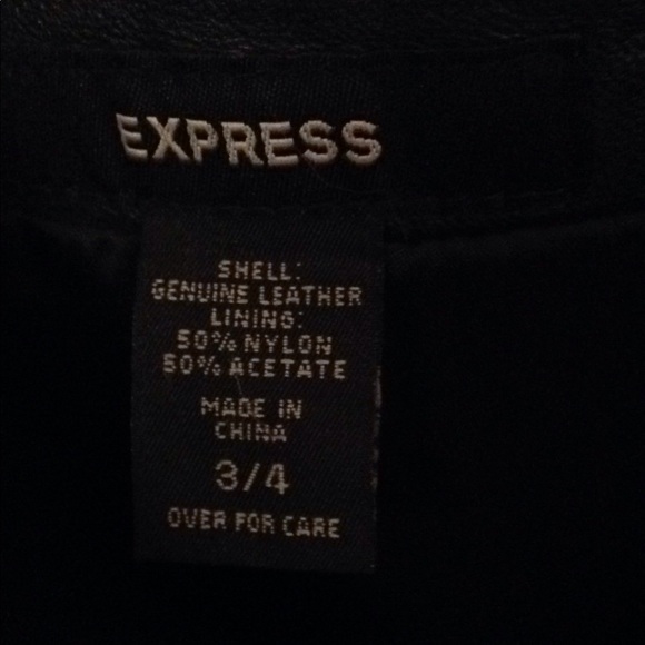 👯 EXPRESS Genuin leather skirt,size 3-4👯 - Picture 4 of 5